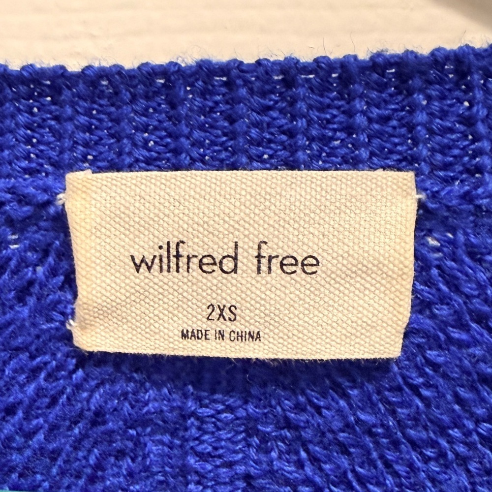 Wilfred Free 2XS Merino Wool Sweater Royal Blue - Picture 2 of 6